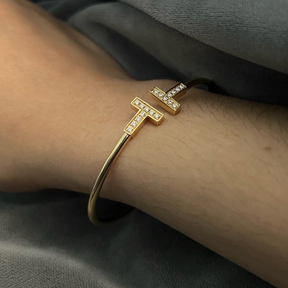 Tiffany T Diamond Wire Bracelet - Picture 3 of 8